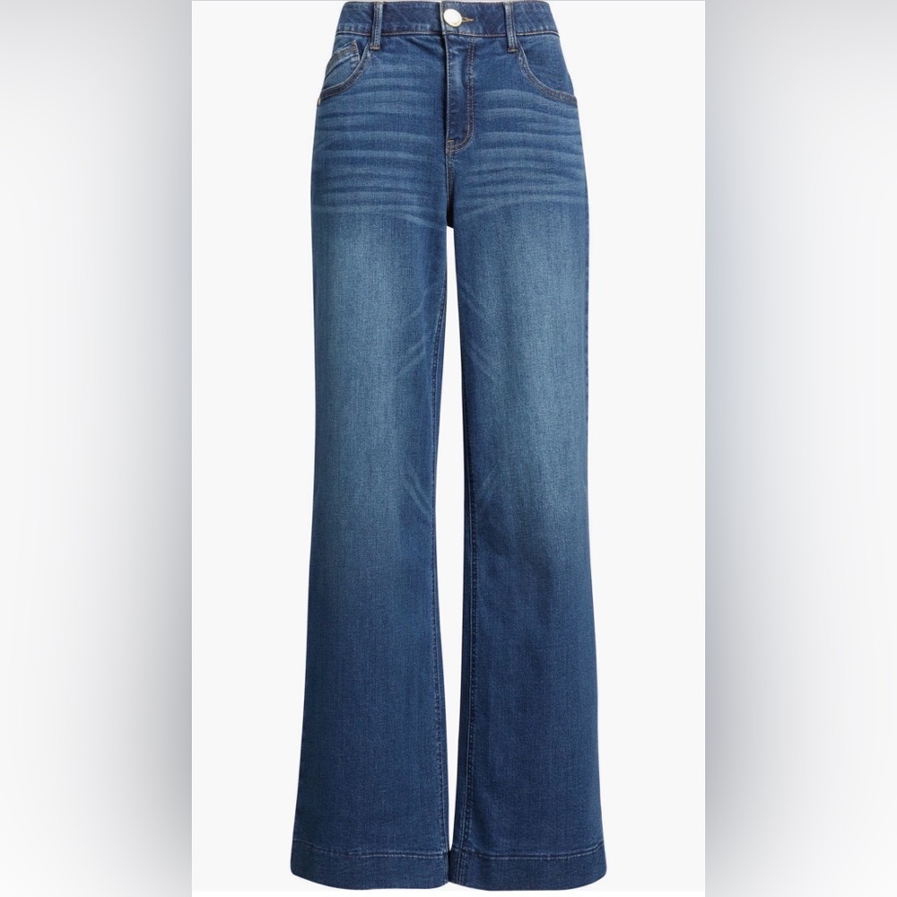 Wit & Wisdom High Waist Wide Leg Jeans